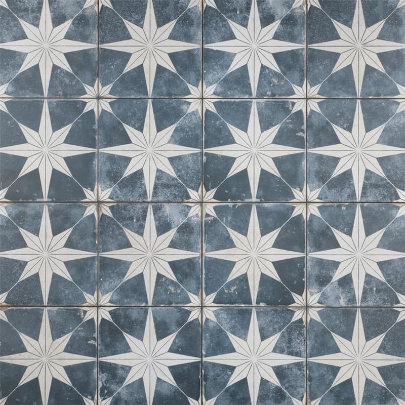 Merola Tile Kings Star Sky 17-5/8" x 17-5/8" Ceramic Floor and Wall Tile