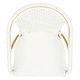 preview thumbnail 36 of 68, SAFAVIEH California Outdoor Bistro 26-inch Counter Stool with Arms - 23" W x 26" D x 43" H