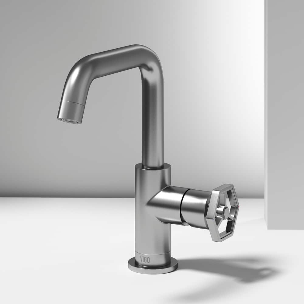 VIGO Ruxton 9" H Single Handle Single Hole Bathroom Faucet