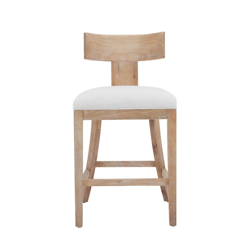 Fescue Upholstery Rubberwood 27-inch Height Barstool (set of 2) by Christopher Knight Home