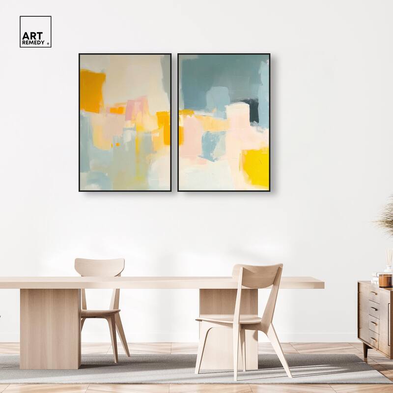 Ocean of Suns I Canvas Set of 2 by Art Remedy
