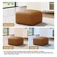 preview thumbnail 47 of 62, Elliot 22"/ 35"/ 43" W Modern Rectangular Genuine Leather Ottoman