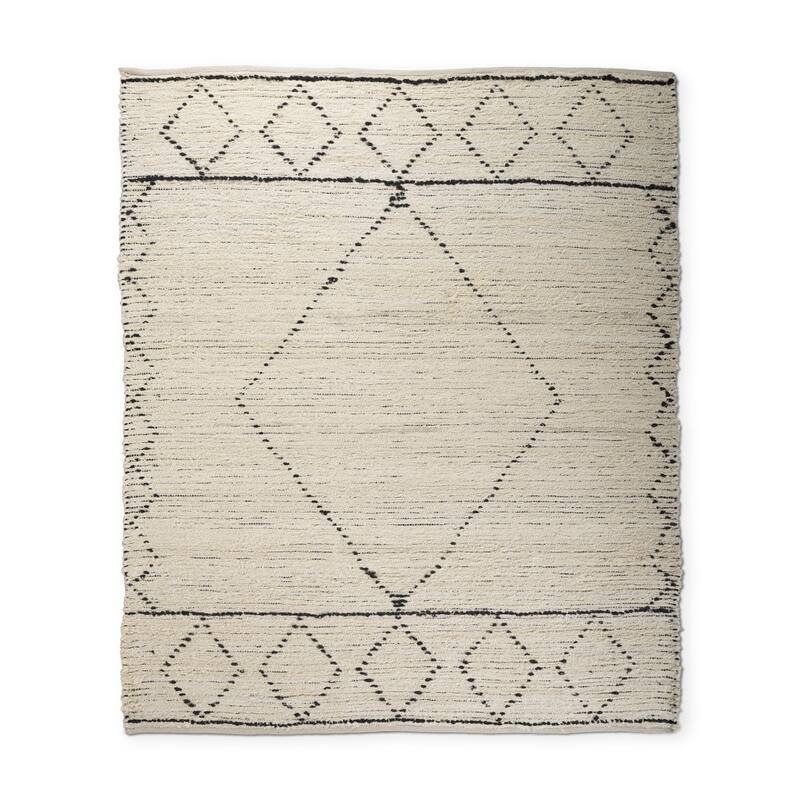 HomeRoots Geometric Modern Rectangle Area Rug - 120 in. x 96 in. x 0.4 in.