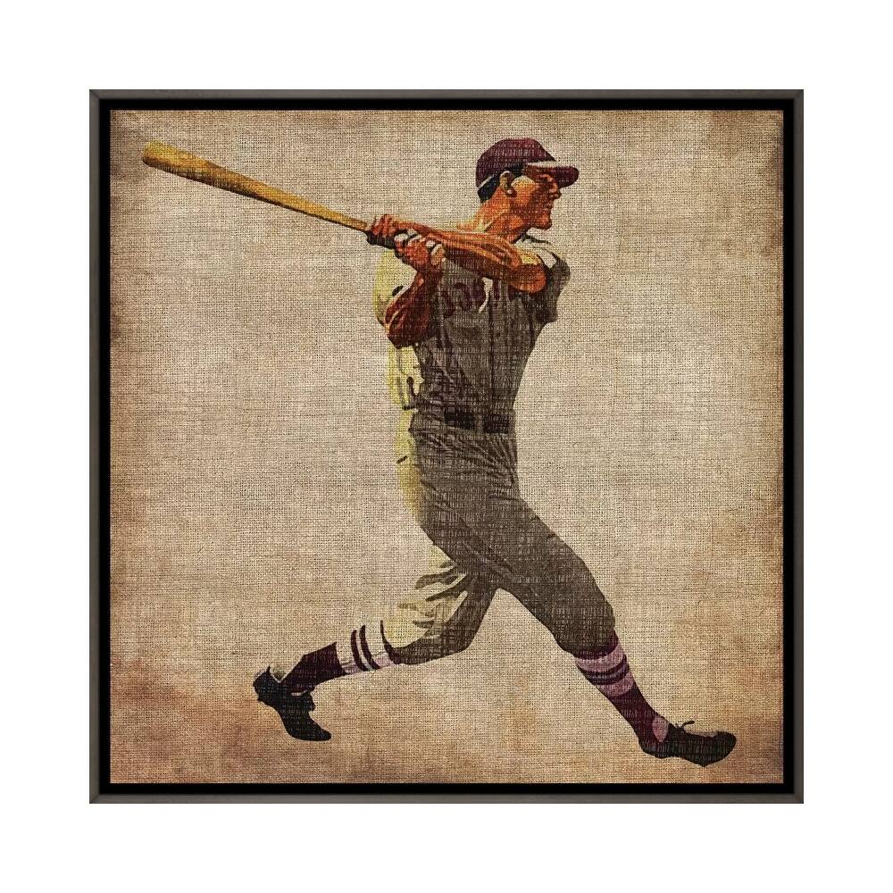iCanvas "Vintage Sports VI" by John Butler Framed