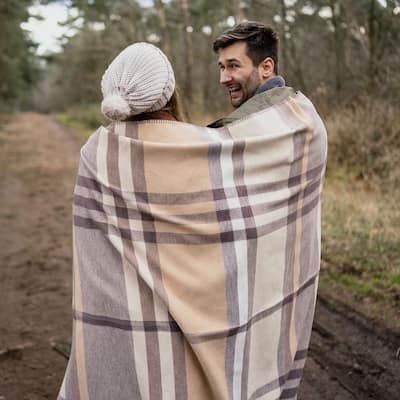 IBENA Timeless Classic Plaid Neutral 'Waterford'