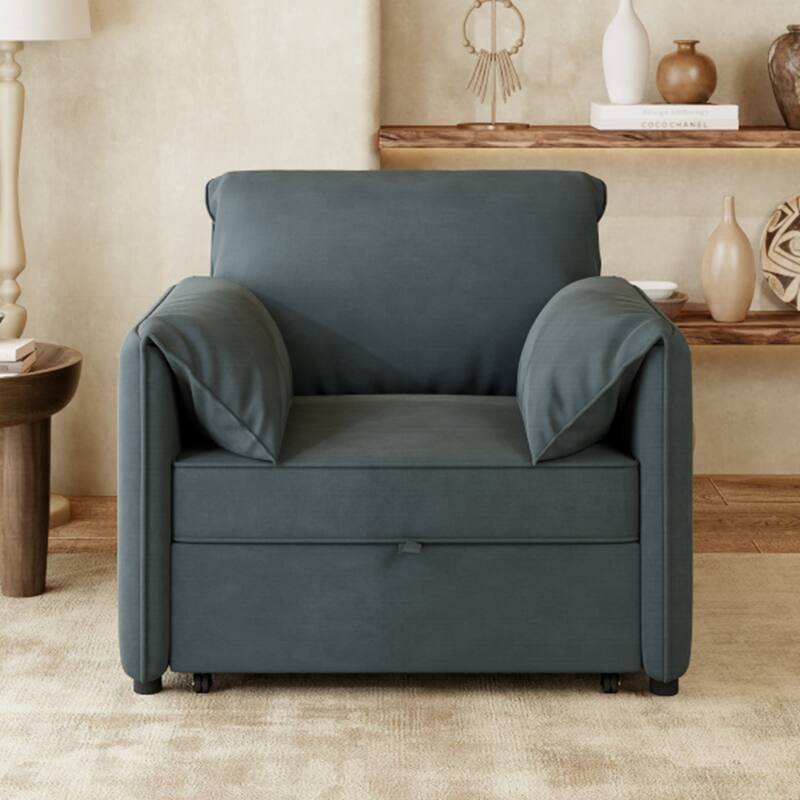 Pull-out Sofa Bed, 3-in-1 Convertible Sleeper