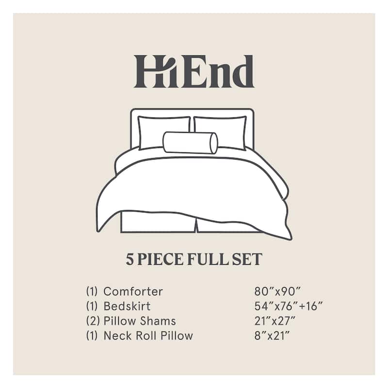 Paseo Road by HiEnd Accents Caldwell Faux Leather Comforter Set, 5PC