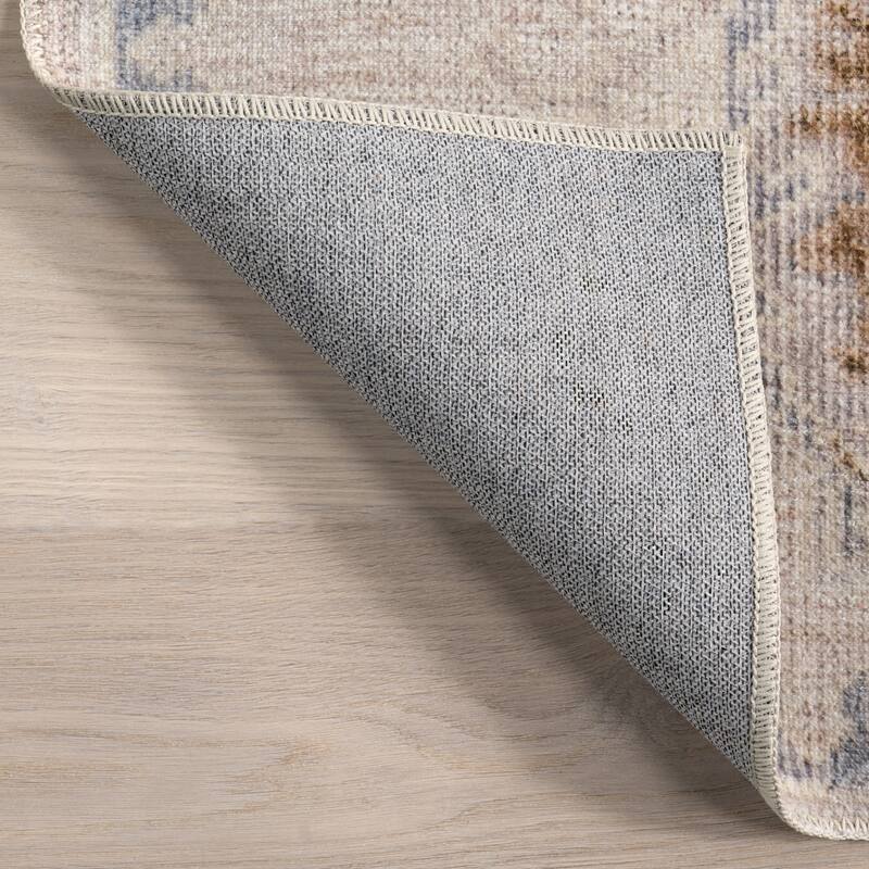 Nuloom Krystin SpinClean Distressed Machine Washable Area Rug