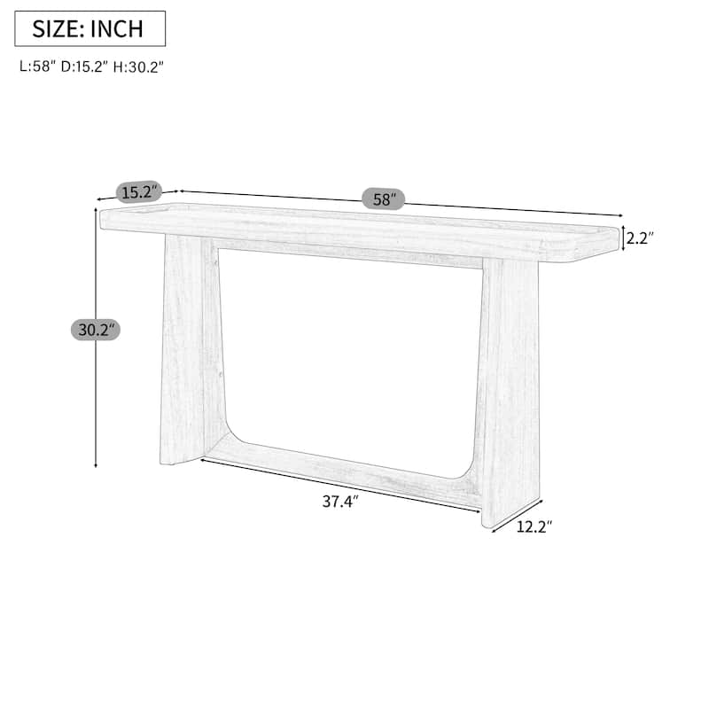 Scott Living Bridgely Console Table with Tray-Top Design