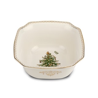 Spode Christmas Tree Gold Serving Bowl - 10-Inch