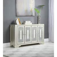 Adriane Smoke and Champagne 4-door Accent Cabinet - On Sale - Bed Bath ...