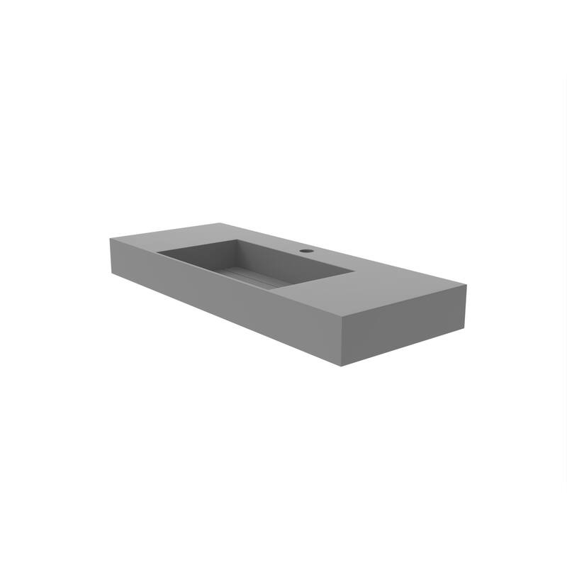 Juniper Stone Solid Surface Wall-mounted Vessel Sink