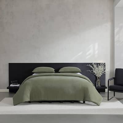 Vera Wang Carved Lines Green Comforter Set