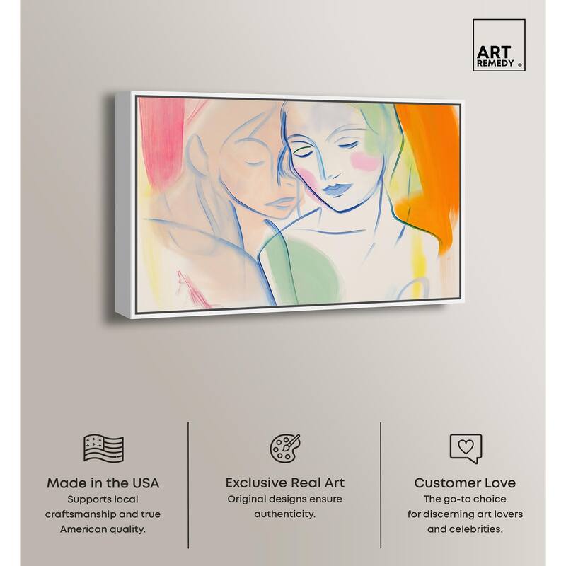 Brushstroke Bond Canvas by Art Remedy