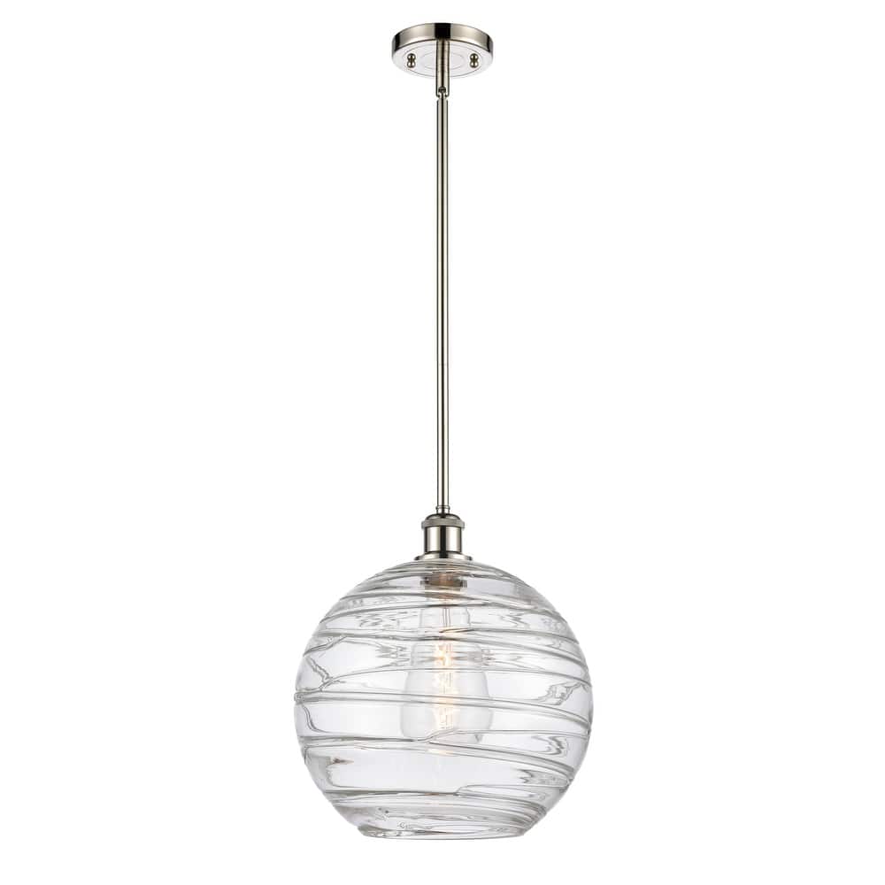 Innovations Lighting Athens Deco Swirl - 1 Light 12" Stem Hung Mini Pendant