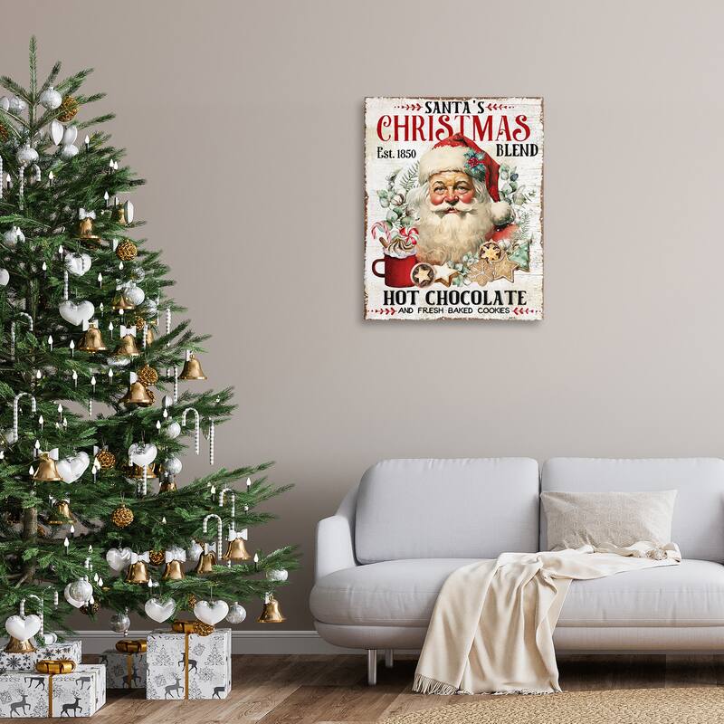 Stupell Santa's Christmas Blend Canvas Wall Art Design By Creatif Belle