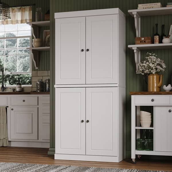 100 Solid Wood Kitchen Pantry with Solid Wood, Clear or