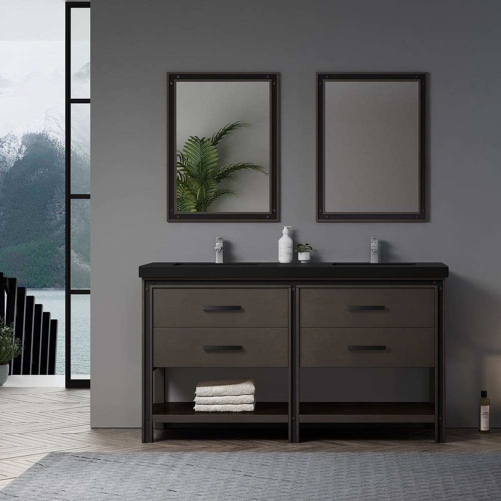 Thornton 60" Double Bathroom Vanity Set