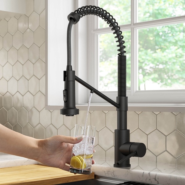 Kraus Bolden 2-Function 1-Handle Commercial Pulldown Kitchen Faucet. Opens flyout.