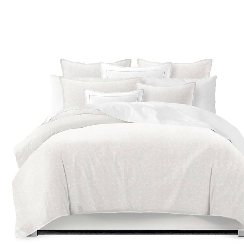 Marlene Alabaster Twin Comforter & 1 Sham Set, plus 1 bonus cushion