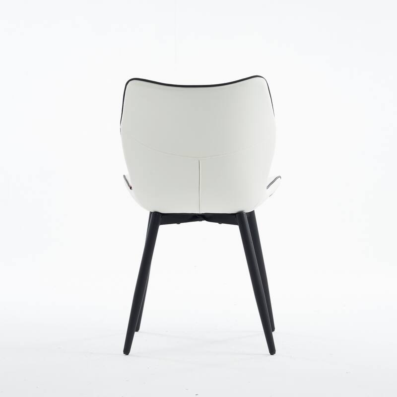 Upholstered Dining Chairs Set of 2, Faux Leather Kitchen Chairs