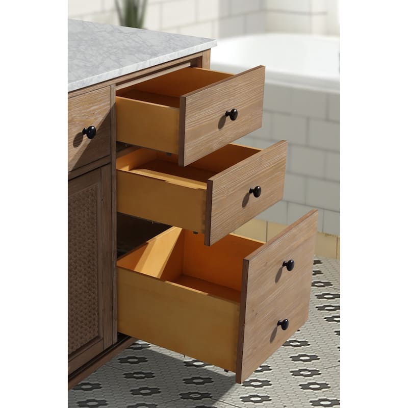 Ari Bath Annie 60" Bathroom Vanity Weathered Fir