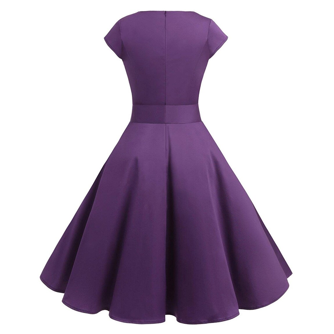 purple retro dress