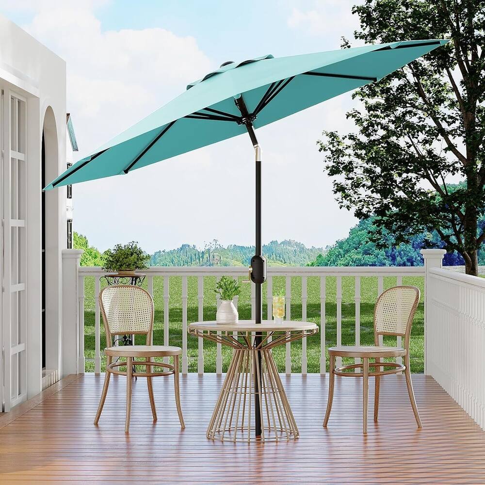 9 FT Outdoor Table Patio Umbrella, Waterproof UV Protection for Garden, Backyard, Poolside