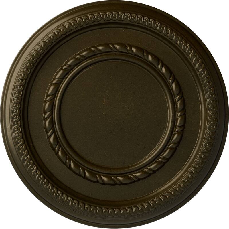12 5/8"OD x 1 1/8"P Federal Roped Small Ceiling Medallion