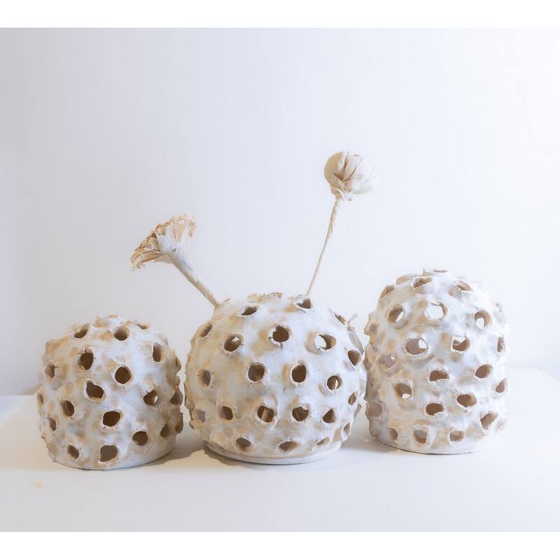 Rose Flower Tabletop Decoration - 25" - Cream