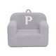 preview thumbnail 1 of 2, Personalized Monogram Cozee Sherpa Chair - Customize with Letter P - Foam Kids Chair for Ages 18 Months and Up