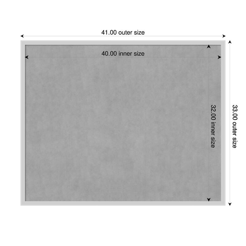 Amanti Art Incline Black Framed - 41 x 33 in - Incline Silver