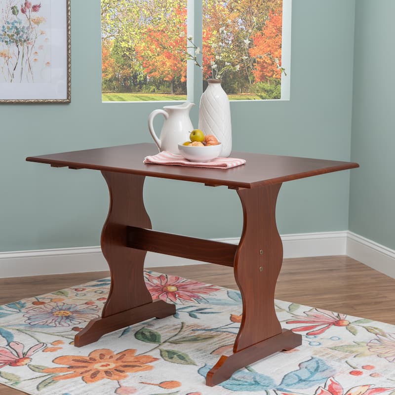 Linon Riki Family Dining Table Walnut