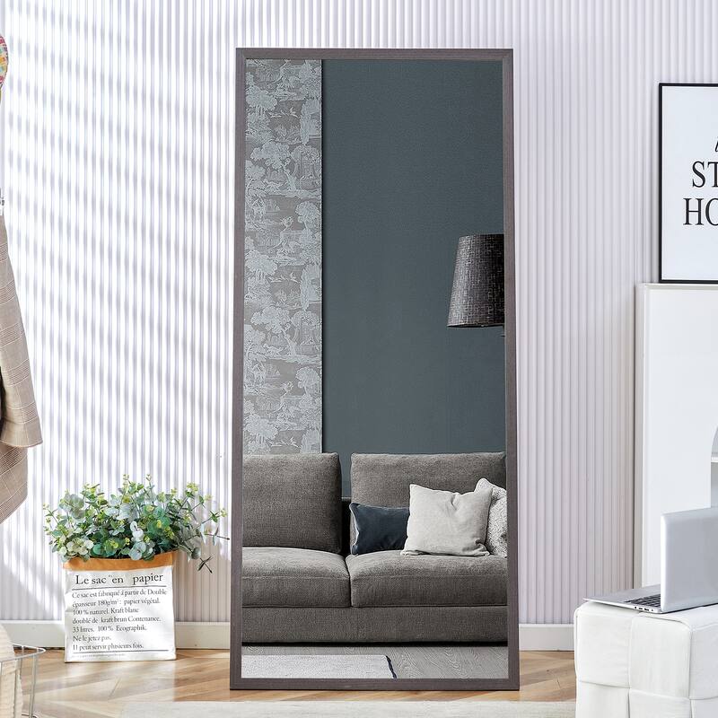 Modern, minimalist, full length mirrors, bathroom vanity mirrors, bedroom porches, clothing stores. - Gray