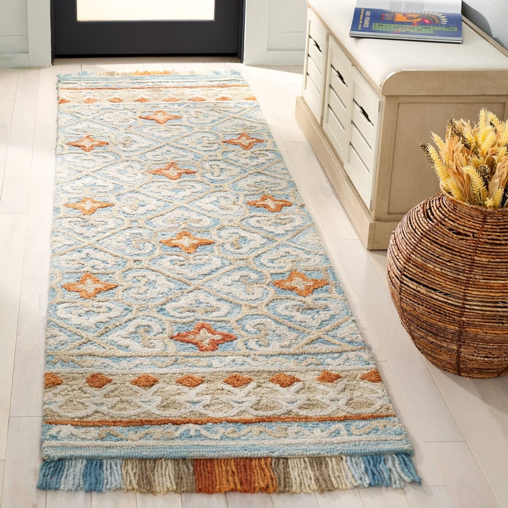 SAFAVIEH Handmade Blossom Dosta Modern Floral Wool Rug