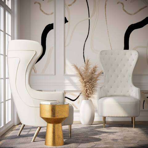 Jezebel Velvet Wingback Chair by Inspire Me Home Decor - 29.9"W x 35.4"D x 51.2"H