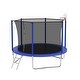 preview thumbnail 8 of 22, 10ft Round Outdoor Trampoline with Safety Enclosure Net and Ladder