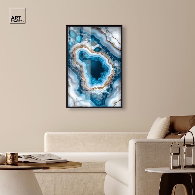 Gilded Geode Eye I Shadowbox by Art Remedy