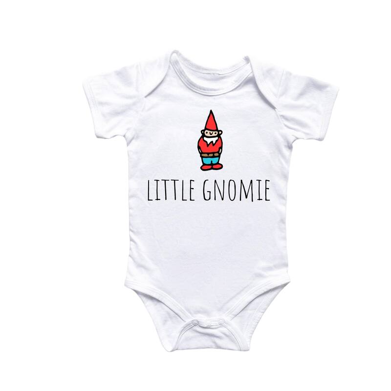 Gnome Garden - Baby Boy Girl Clothes Infant Bodysuit Funny Cute Newborn - Blue - 0-3M