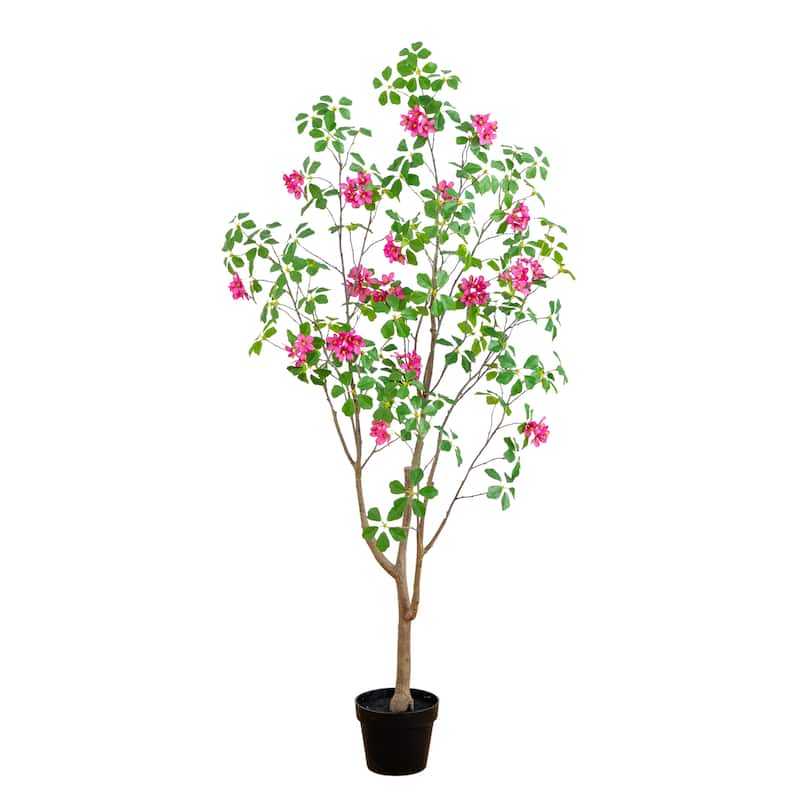 5-ft Artificial Dogwood Tree with Real Touch Leaves