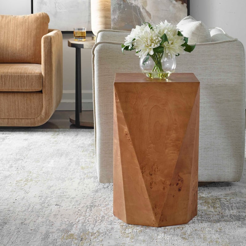 Uttermost Hughes Geometric Accent Table