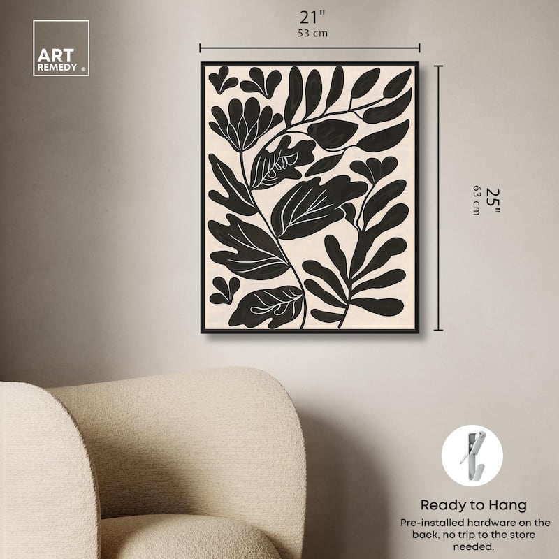 Ebony Eden Essence I Canvas by Art Remedy