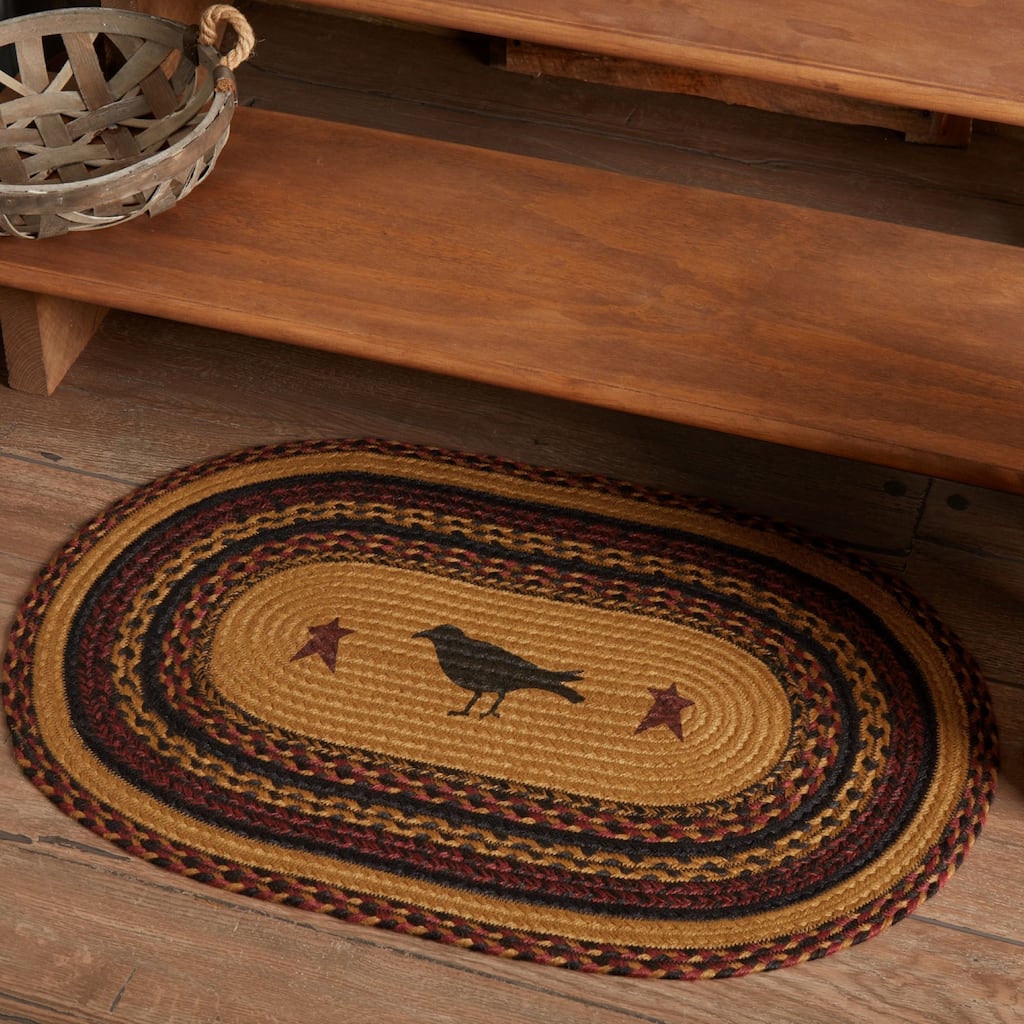 Heritage Farms Crow Jute Rug Oval w/ Pad 20x30 - 20" x 30"