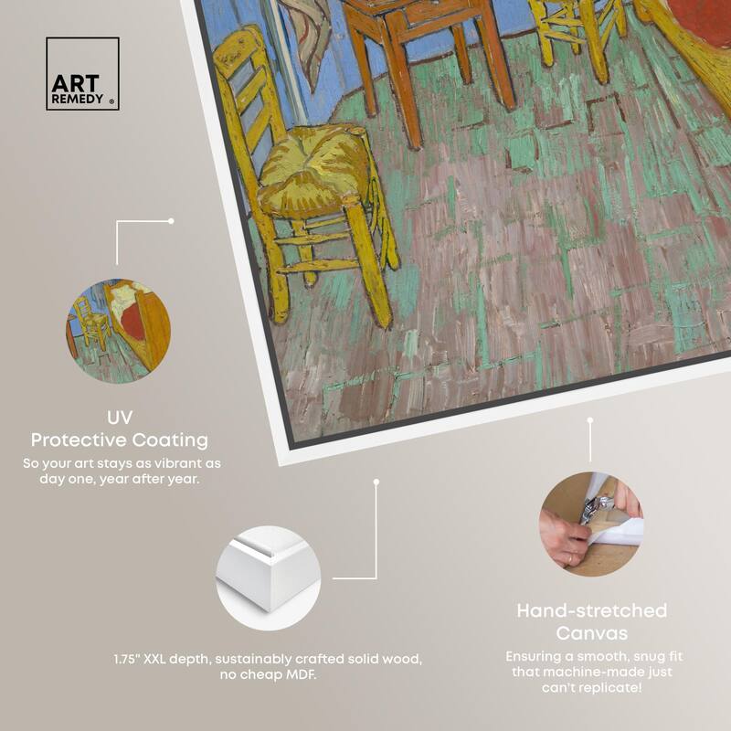 The Bedroom Canvas by Art Remedy