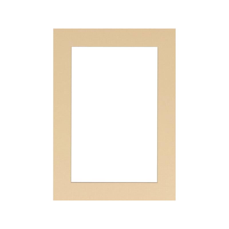 Pack of TEN 24x36 Mats Bevel Cut for 8x10 Photos Acid Free Beige Precut Matboards For Pictures