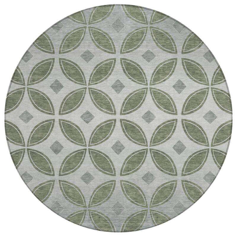Machine Washable Indoor/ Outdoor Modern Gia Chantille Rug