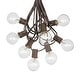 preview thumbnail 1 of 12, 100 Foot G40 Outdoor Globe Patio String Lights - Set of 125 G40 Globe Bulbs Clear