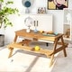 preview thumbnail 15 of 38, Costway 3-in-1 Kids Picnic Table Wooden Outdoor Sand & Water Table - See Details