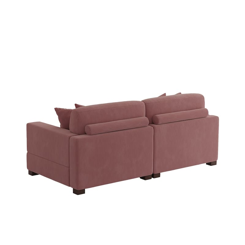 Oversized L-shaped Modular Sectional Sofa with Chaise Lounge