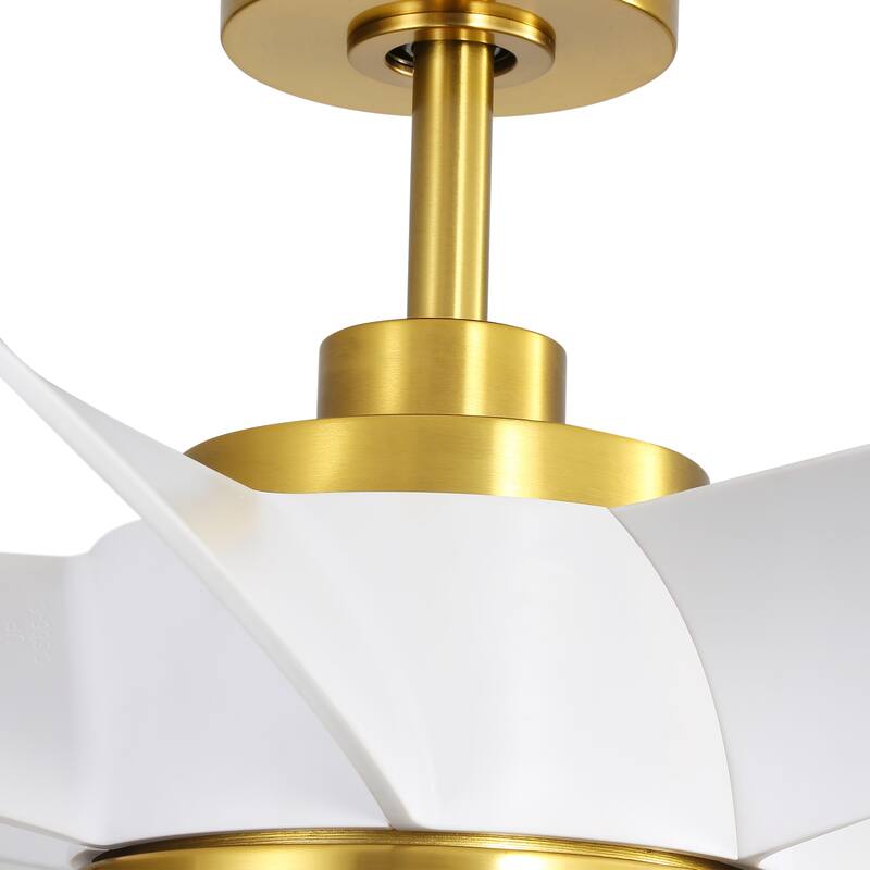 65 in. Integrated LED Indoor 6-Blade Ceiling Fan with Light and Remote Control Included